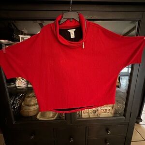 Red Cowl Neck Sweater
